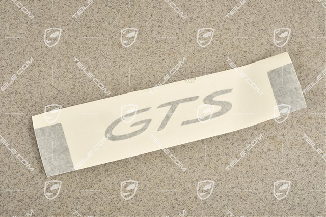 GTS FL, Folia samoprzylepna boczna z napisem GTS, czarny mat, L=R