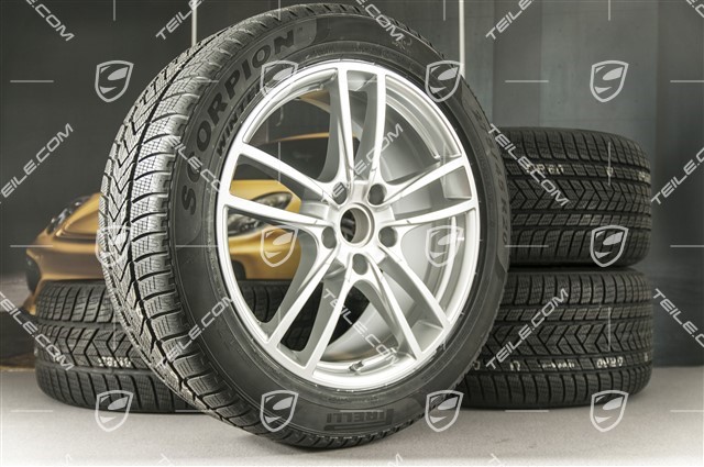 20-inch Cayenne Sport winter wheel set, rims 9J x 20 ET50 + 10,5J x 20 ET64 + NEW Pirelli winter tyres 275/45 R20 + 305/40 R20, with TPMS