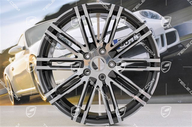 21" komplet felg Turbo III, facelift, 10J x 21 ET50, Titan