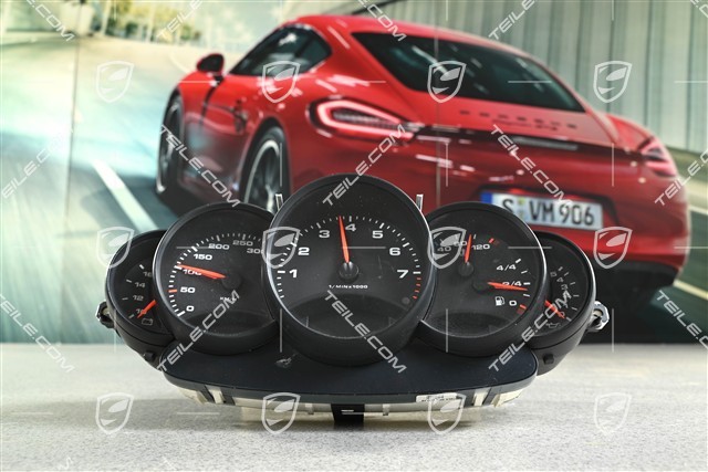 Instrument cluster / Speedometer, C2, 6-speed manual transmission Broken glass