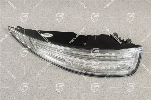 Rear light, in clear glass look (white), rear fog light left, USA, L