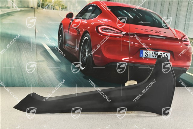 Centre console cover, Lateral, Black, L