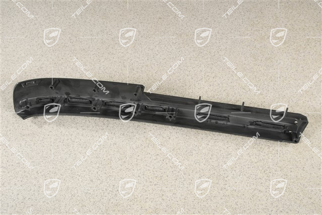 Front bumper spoiler, lower, Satin black, L