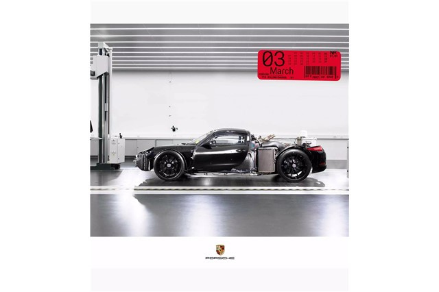 Porsche Sport Auto Kalender 2022 'One Of 1', 12 Bilder