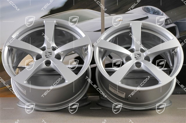 18-inch wheel rim set Macan, 8J x 18 ET21 + 9J x 18 ET21