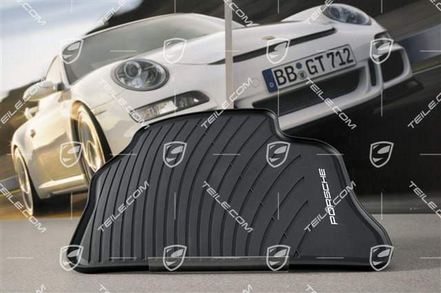 Fussmatte Gummi Satz, schwarz