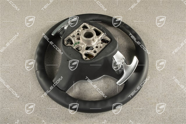 Sportlenkrad PDK mit Paddle, Sport Chrono, Leder, Schwarz