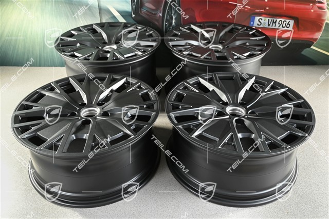 20" Felgensatz Turbo S Aero Design, 9J x 20 ET54 + 11J x 20 ET60, in Anthrazitgrau