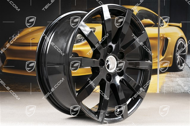 19" Cayenne S Felge, 8,5J x 19 ET47, schwarz hochglanz