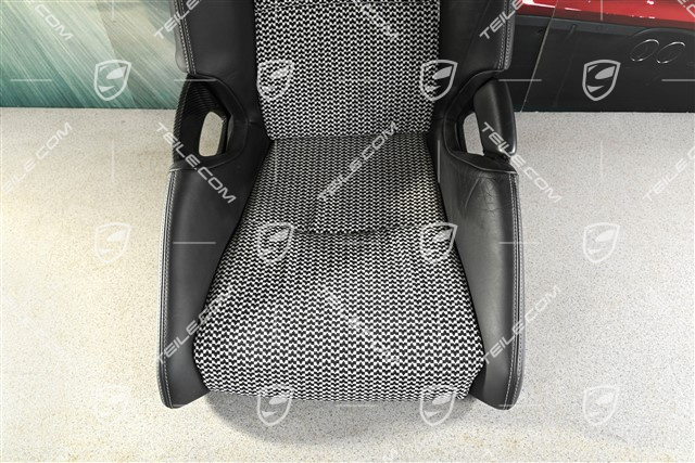 Schalensitz GT3RS / GT2RS, Carbon, Leder, Schwarz, ohne Schinen, L