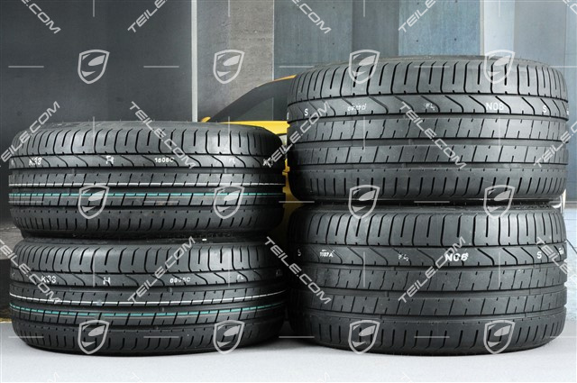 20" Sommerräder Satz Turbo Sport III für 991.2 GTS, Zentralverschluss, Felgen 9J x 20 ET51 + 12J x 20 ET63 + Sommerreifen 245/35 ZR20 + 305/30 ZR20, seidenglanz schwarz matt