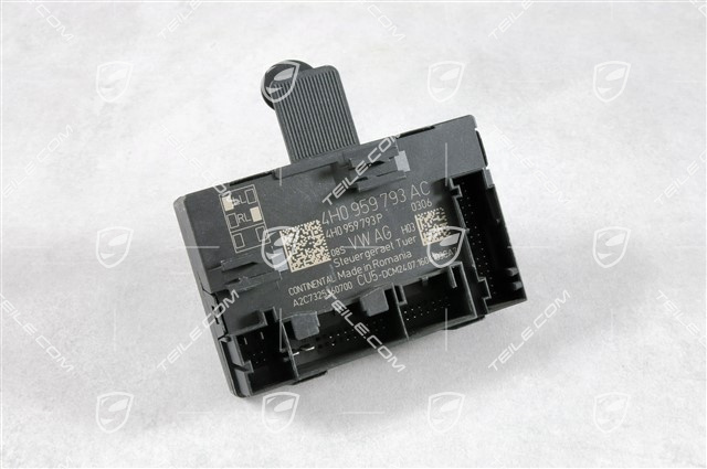 Control unit, door, driver's side