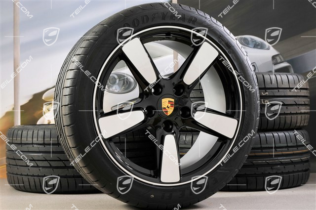 19-inch Cayman S "Sport Classic Look" summer wheel set, 8J x 19 ET57 + 9,5J x 19 ET45, tyres 235/40 ZR19 + 265/40 ZR19, without TPM