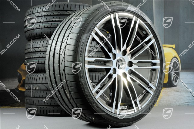 20" Sommerräder Satz Turbo III, Felgen 8,5J x 20 ET51 + 11J x 20 ET56 + Pirelli P-ZERO Sommerreifen 245/35 R20 + 305/30 R20, mit RDK-Sensoren