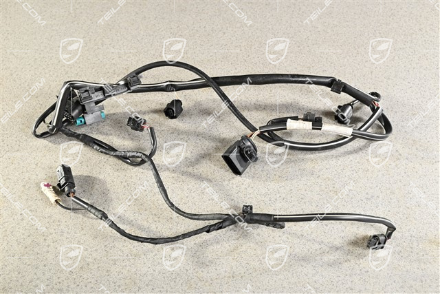 Turbo, Wiring harness, rear bumper, PDC and reverse camera, USA