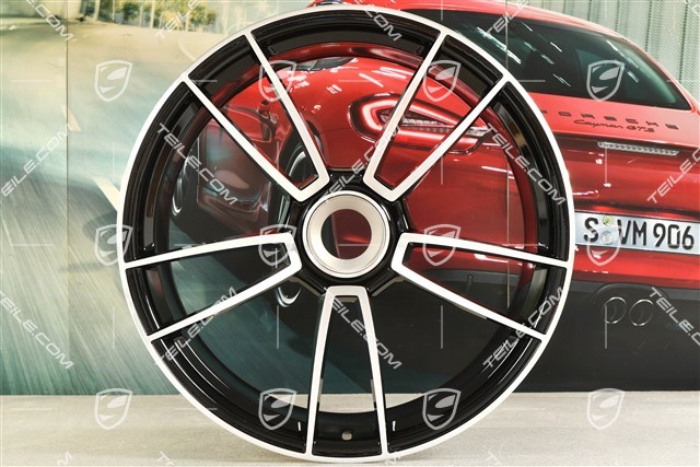 21-inch wheel rim Turbo S, 11J x 21 ET66, black high gloss