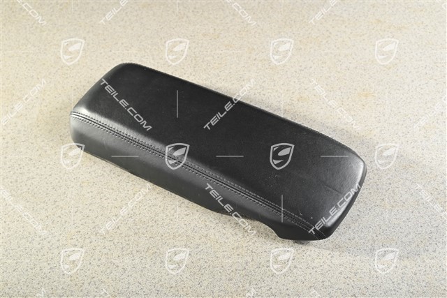 Deckel mit Ziernaht, Schwarz