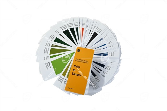 Porsche Exclusive Manufaktur Paint to Sample Farbpalette, ab Kalenderwoche 13/2023