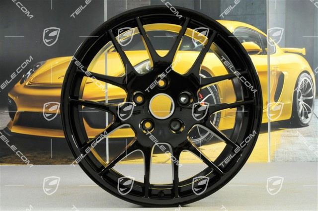 20" Komplet felg RS Spyder, 9,5J x 20 ET65 + 10,5J x 20 ET65, przeznaczone do opon zimowych, czarny wysoki połysk
