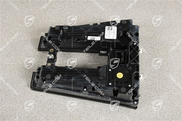 Air condition control unit / panel, front, Black matte