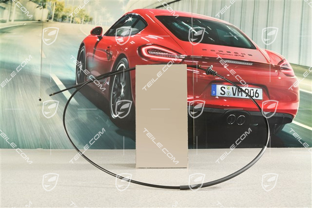 Bowden cable for bonnet lock, RHD