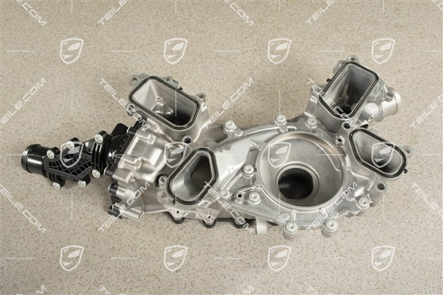 V8 Diesel, Thermostat housing with Thermostat insert