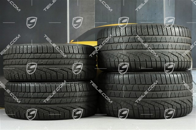 19" Winterräder Satz Carrera, Felgen 8,5J x 19 ET54 + 11J x 19 ET48 + NEUE Winterreifen 235/40 R19 + 295/35 R19, ohne RDK-Sensoren