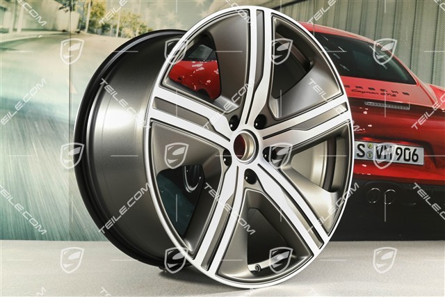 22" Felge Macan Exclusive Design, 11J x 22 ET47, Turbonite, links