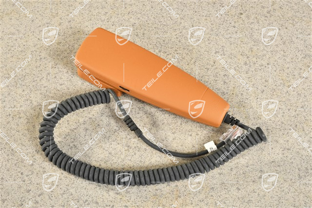 Telefonhörer, Leder, Braun / Natural