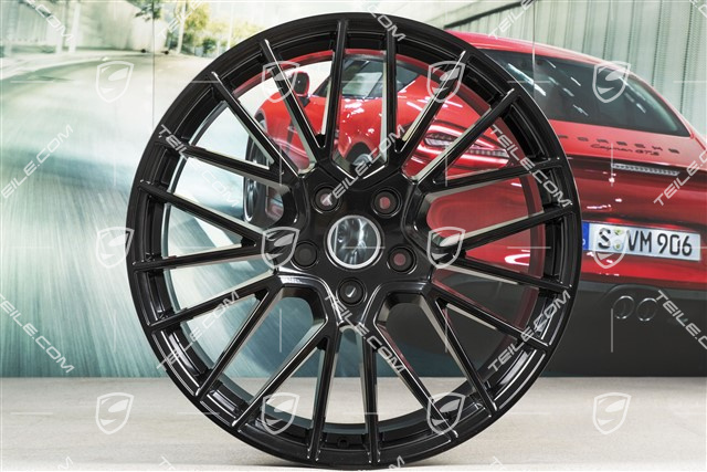 21-inch wheel rim, Cayenne RS Spyder, 9,5J x 21 ET46, black high gloss