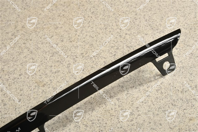 Centre disc / trim for front bumper retaining frame centre, Black