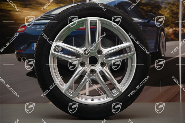 19" Panamera TURBO koła zimowe, komplet, felgi 9J x 19 ET 60 + 10J x 19 ET61 + opony zimowe Michelin 255/45 R19+285/40 R19, czujniki ciśnienia RDK