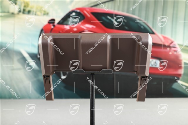 Cover trim for centre seat rail, Backseat, Truffle Brown