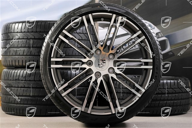 20" Sommerräder Satz Turbo III, Felgen 8,5J x 20 ET51 + 11J x 20 ET56 + Pirelli P-ZERO Sommerreifen 245/35 R20 + 305/30 R20, mit RDK-Sensoren