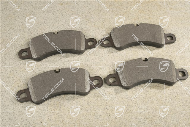 Front brake pad set, Black calipers, L+R