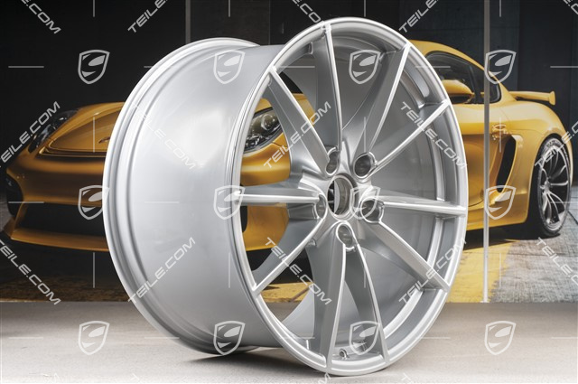 20+21" Felgensatz Carrera S, Felgen: vorne 8,5J x 20 ET53 + hinten 11,5J x 21 ET67, Brilliantchromlack