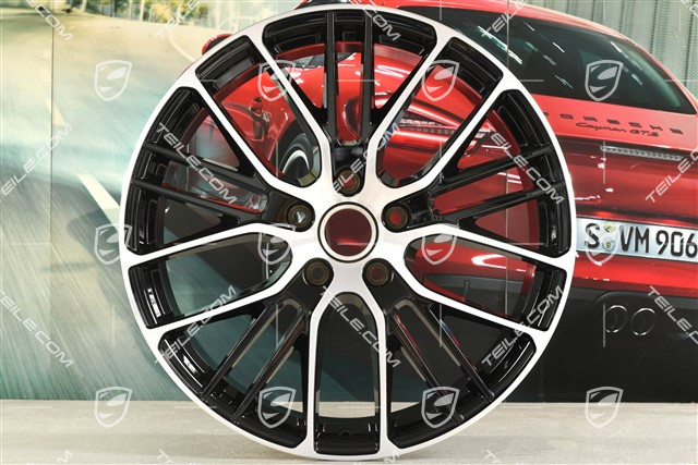 21-inch Panamera Exclusive Design Sport wheel rim, 9,5J x 21 ET71, black high gloss