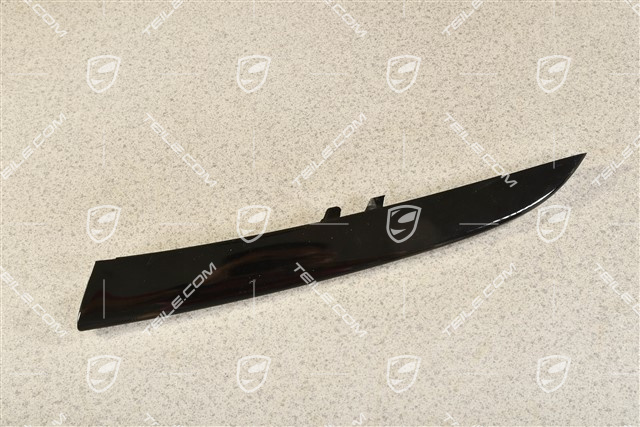 Front bumper disc / trim, Turbo S, upper, Glossy Black, L
