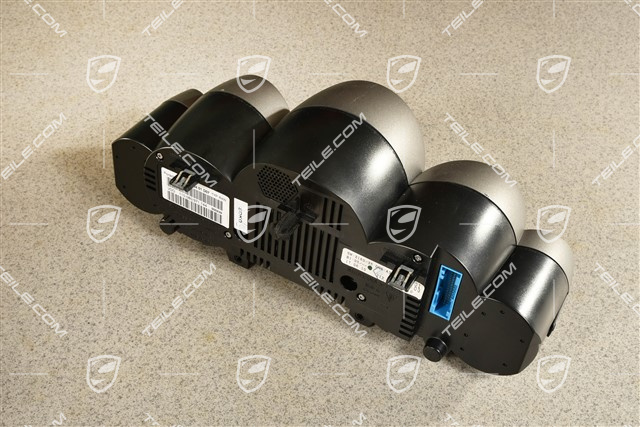 Instrument cluster / Speedometer, PDK transmission, Silver / Volcano grey Dials, Turbo S