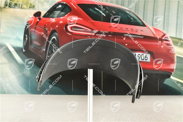 Tail pipe cover trim, Black matte, GTS 4.0, L