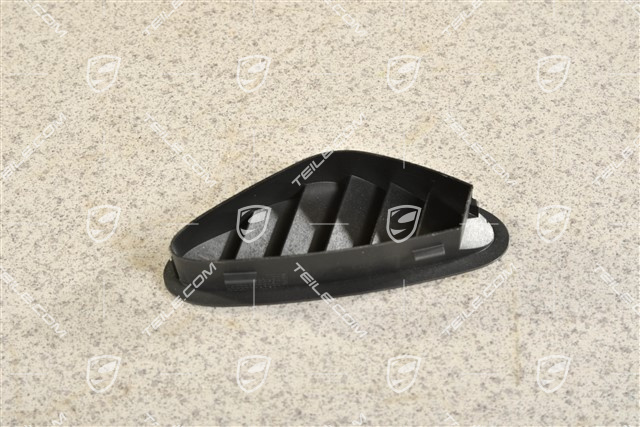 Cover, Defroster nozzle for windscreen, Black, L