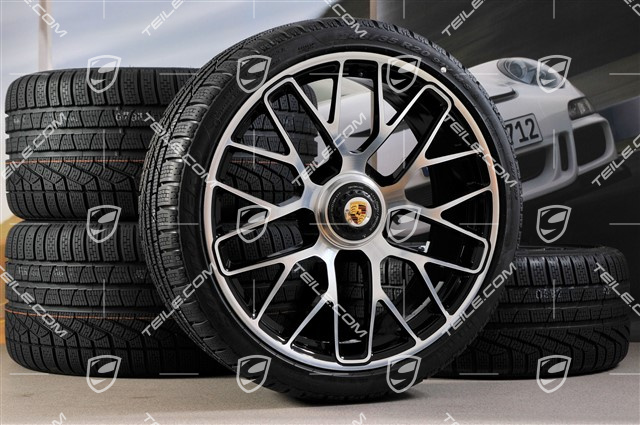 GT3 20" winter wheels  "Turbo S" central locking, 9J x 20 ET51 + 11J x 20 ET59 + Pirelli winter tyres 245/35 R20+295/30 R20, TPMS.