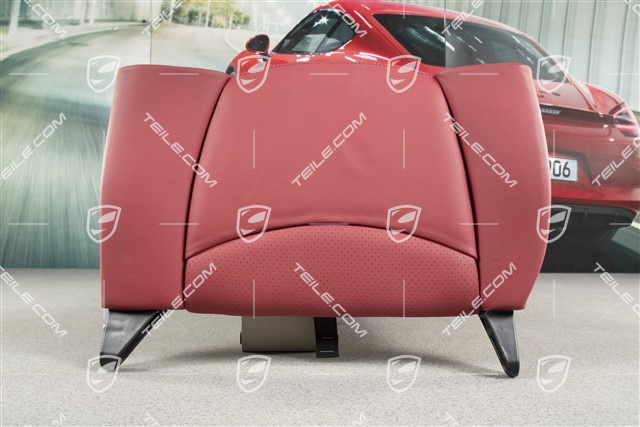 Carpet for Back seat backrest, Rear, Logo Turbo, Boxster red, L