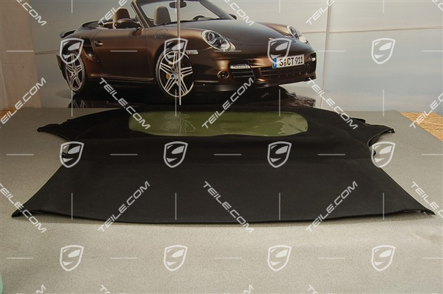 Verdeckbezug mit Heckscheibe, schwarz