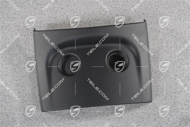 Console switch trim, single slot, Black