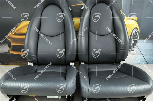 Seats, el. adjustable, heating, Ventilation, leather, Sea blue, set (L+R)
