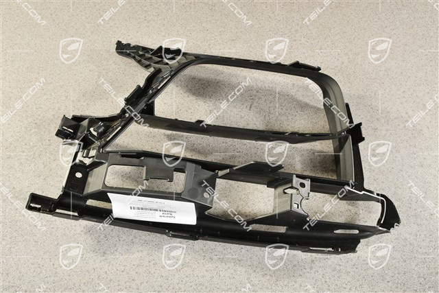 Front bumper, side ventilation grille, Black, L