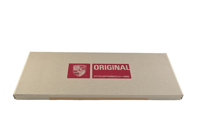 Szyld emaliowany "Porsche Original Ersatzteile", 63,5 x 19,5 x 1 cm