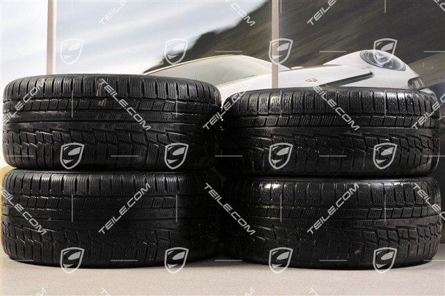 18-inch Panamera winter wheel set, 8J x 18 ET 59 + 9J x 18 ET 53 + NEW Nokian winter tyres 245/50 R18 + 275/45 R18, DOT/prod.year 2013