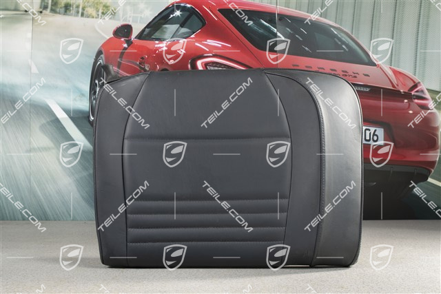 Back seat backrest, leather, metropole blue, Coupe, R